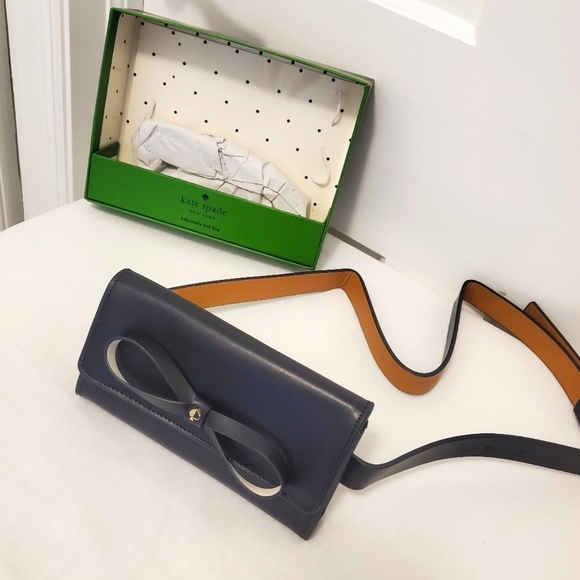 Kate Spade Cambodia Black Leather Beltbag, Retail $108, Classic - Picture 1 of 12
